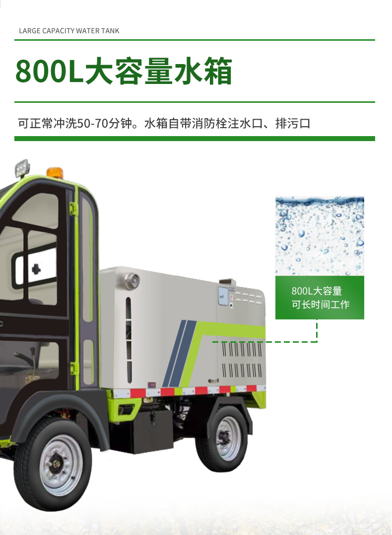 鼎潔盛世新能源純鋰電高壓沖洗車道路養(yǎng)護車DJ800EMINI83